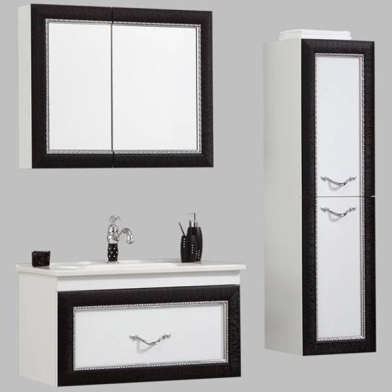 Підвісна тумба з умивальником GOLD Ban-Yom “Aşiyan 80“, 850х450х530 мм Підвісна тумба з умивальником GOLD Ban-Yom “Aşiyan 80“, 850х450х530 мм