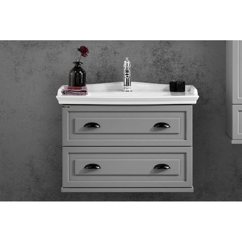 Підвісна тумба з умивальником GOLD Ban-Yom “Bianca 80A“ 800х463х540 мм Підвісна тумба з умивальником GOLD Ban-Yom “Bianca 80A“ 800х463х540 мм