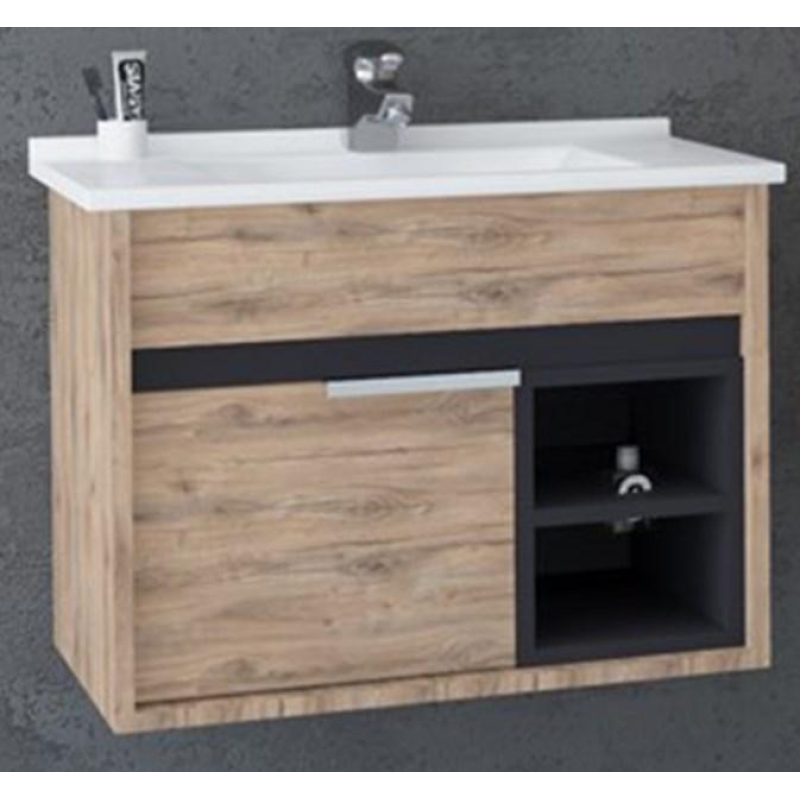 Підвісна тумба з умивальником Aquanil Napoli 65 Підвісна тумба з умивальником Aquanil Napoli 65