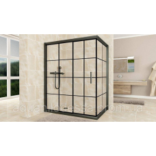 Душева кабіна Aquanil MINNESOTA 120x100x190 см Black Line з чорним профілем