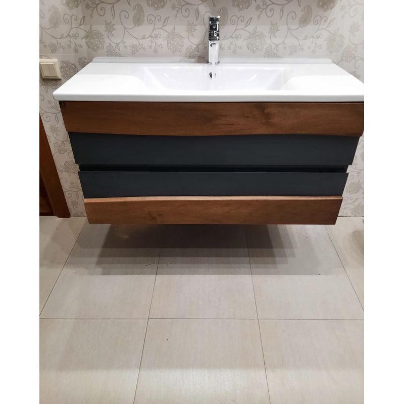 Підвісна тумба з умивальником GOLD Ban-Yom PRADA 100 см Підвісна тумба з умивальником GOLD Ban-Yom PRADA 100 см