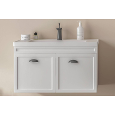 Підвісна тумба з умивальником GOLD Ban-Yom TRIA 80 см White