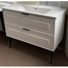 Підвісна тумба з умивальником GOLD Ban-Yom Burbery 100 см Біла