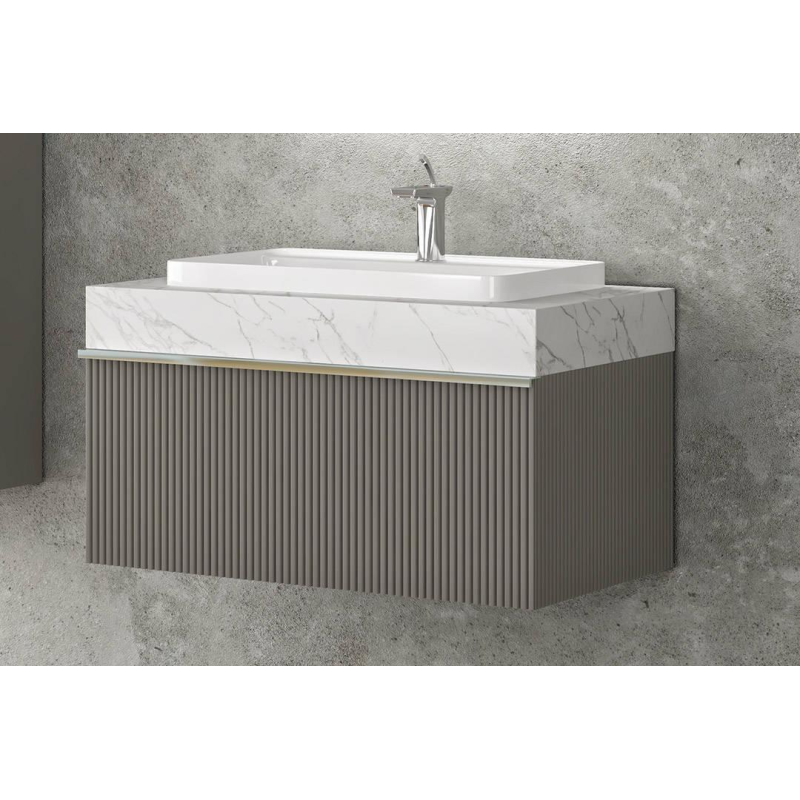 Підвісна тумба з умивальником GOLD Ban-Yom AGATA 80 см Підвісна тумба з умивальником GOLD Ban-Yom AGATA 80 см