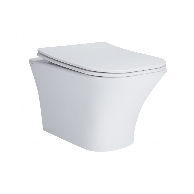 Унітаз підвісний Qtap Presto безободковий з сидінням Soft-close QT24332615EW