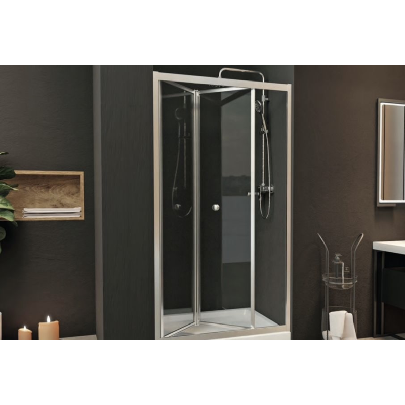 Душові двері Aquanil ACORDION 80x190 4мм скло Душові двері Aquanil ACORDION 80x190 4мм скло