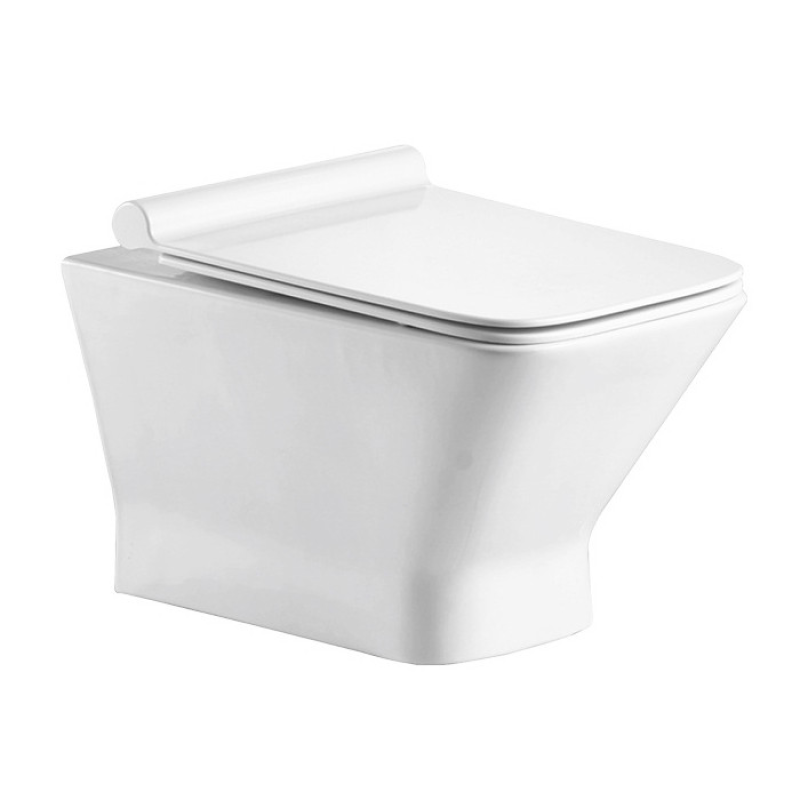 LEON унітаз 51*36*35 см підвісний Rimless, сидіння Slim slow-closing LEON унітаз 51*36*35 см підвісний Rimless, сидіння Slim slow-closing