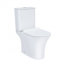 Унітаз-компакт Qtap Presto безобідковий з сідінням Soft-close QT24221217AW