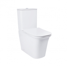 Унітаз-компакт Qtap Nando безобідковий з сидінням Soft-close QT12221222AW