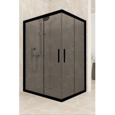Душова кабіна Aquanil UNIMAR 110х90х190 см тоноване скло з чорним профілем