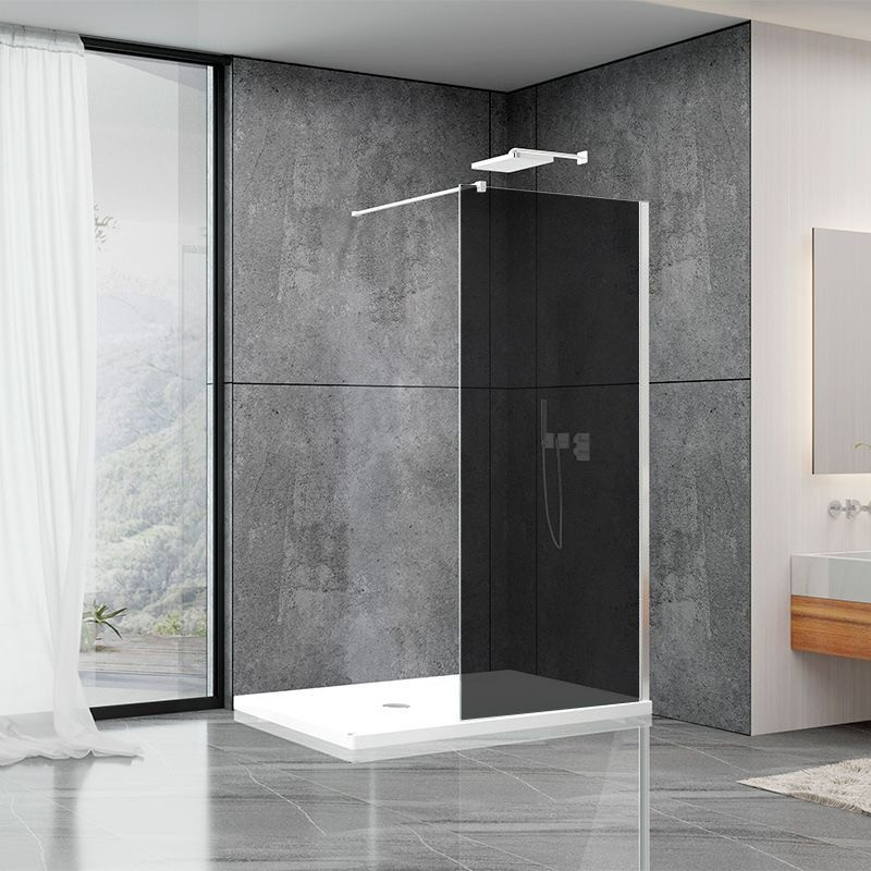 Душова перегородка Aquanil FIT 80x195 см Тоноване скло хром профіль Душова перегородка Aquanil FIT 80x195 см Тоноване скло хром профіль