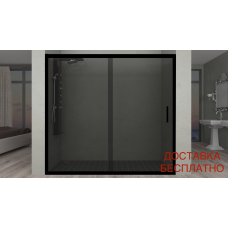 Душові двері Aquanil CARMEN з тонованим склом 150х190 см Чорний