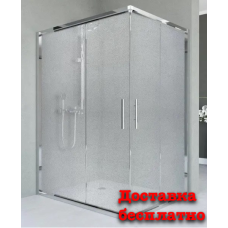 Душова кабіна Aquanil UNIMAR, 100х80х190, двері розсувні, скло матове